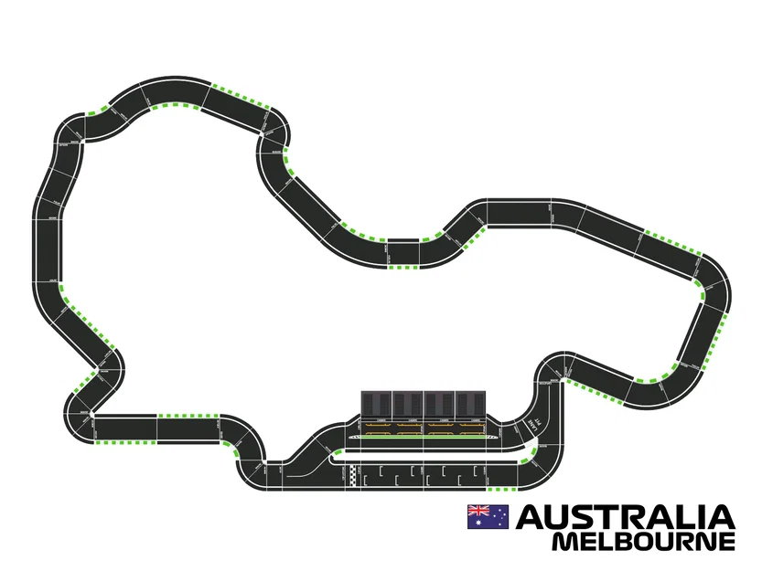Racing Circuits - bộ kit lắp ráp - Australia Melbourne Grand Prix - Image 1