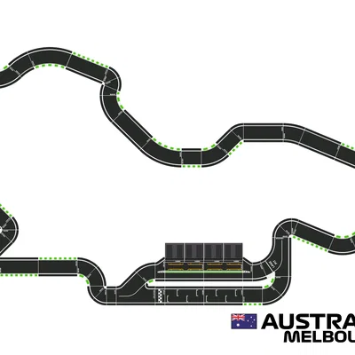 Racing Circuits - bộ kit lắp ráp - Australia Melbourne Grand Prix