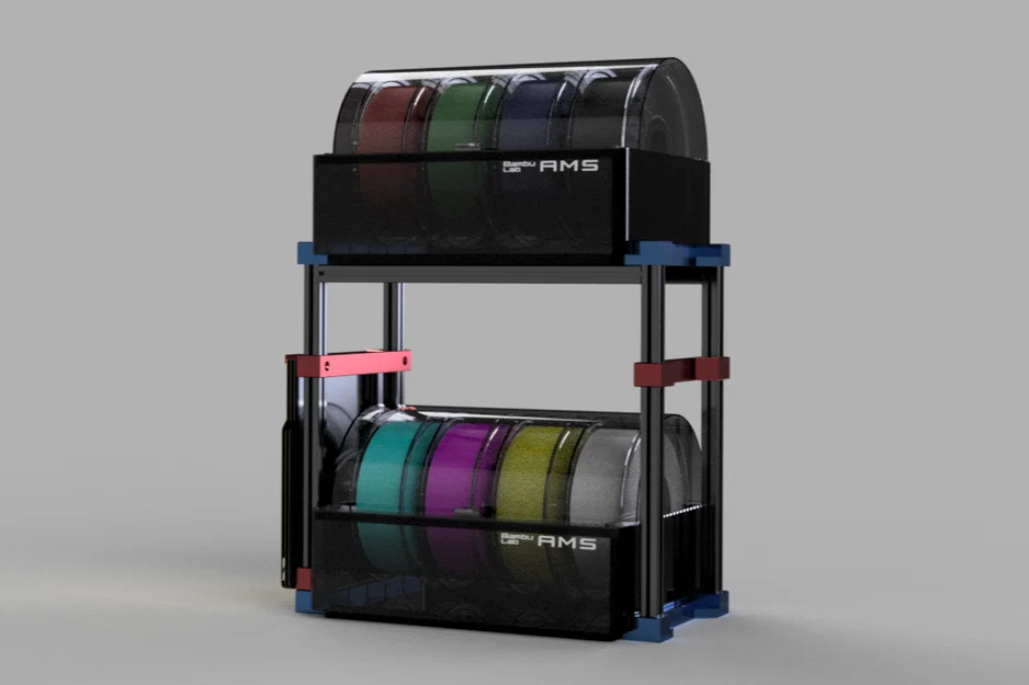 Giằng hông cho kệ AMS 2 tầng, tùy chọn kẹp build plate - Image 2