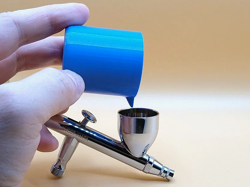 Cốc pha sơn chuyên dụng cho Airbrush (Phiên bản 3) - Phụ kiện in 3D - Image 1
