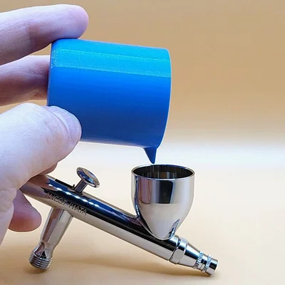 Cốc pha sơn chuyên dụng cho Airbrush (Phiên bản 3) - Phụ kiện in 3D