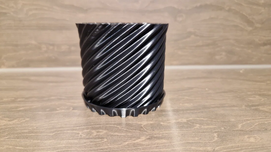 Bộ 3 chậu cây hiện đại kèm khay hứng nước - Image 2