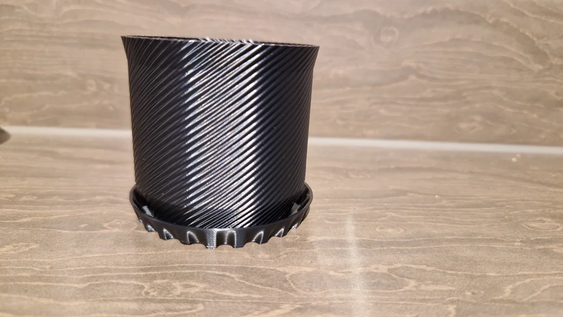 Bộ 3 chậu cây hiện đại kèm khay hứng nước - Image 3