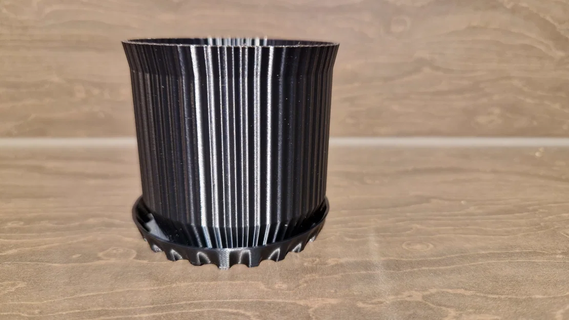 Bộ 3 chậu cây hiện đại kèm khay hứng nước - Image 4