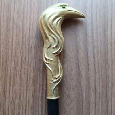 Chụp đầu gậy & ferrule đầu quạ (cosplay Kaz Brekker bản Netflix)