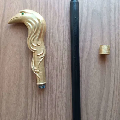 Chụp đầu gậy & ferrule đầu quạ (cosplay Kaz Brekker bản Netflix)