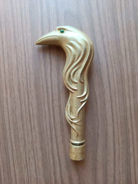 Chụp đầu gậy & ferrule đầu quạ (cosplay Kaz Brekker bản Netflix) - Image 4