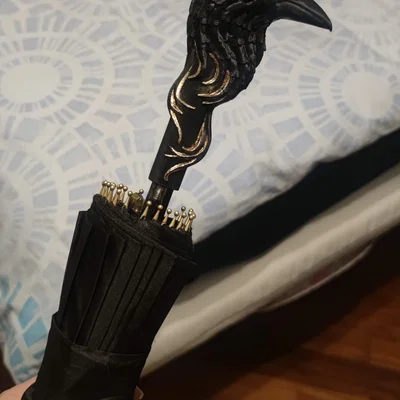 Tay cầm dù hình con quạ 3D (Umbrella Handle Crow) độc đáo