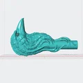 Tay cầm dù hình con quạ 3D (Umbrella Handle Crow) độc đáo - Thumbnail 2