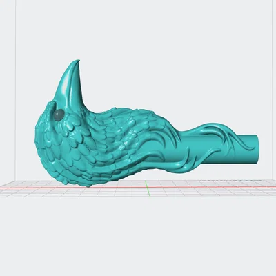 Tay cầm dù hình con quạ 3D (Umbrella Handle Crow) độc đáo