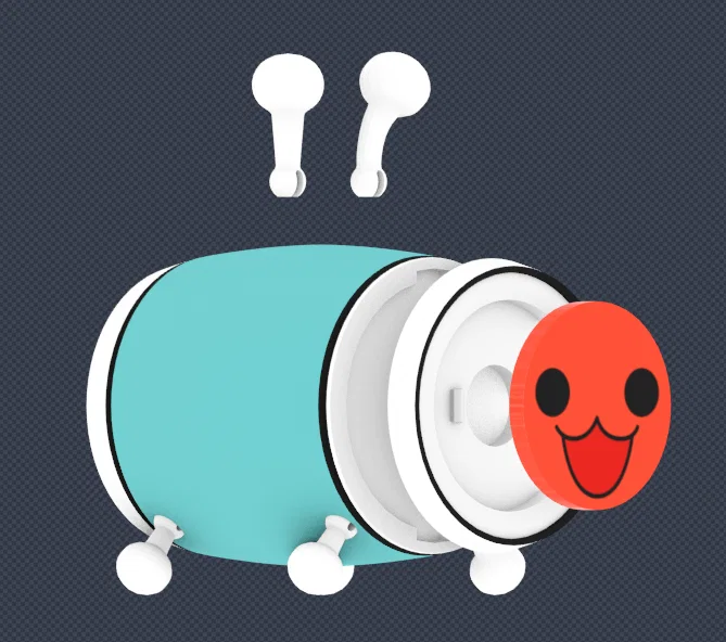 Articulated Don-Chan (Don Wada) – Mô hình 3D in được, nhiều mặt & khớp - Image 7