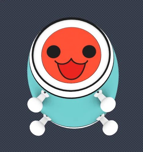 Articulated Don-Chan (Don Wada) – Mô hình 3D in được, nhiều mặt & khớp - Image 8