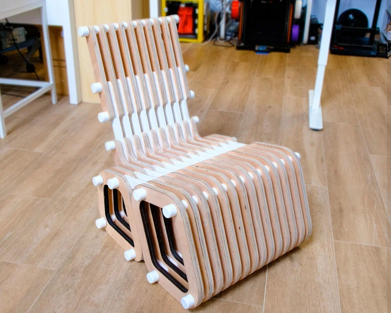 Sillón tham số cắt laser + in 3D - Image 1