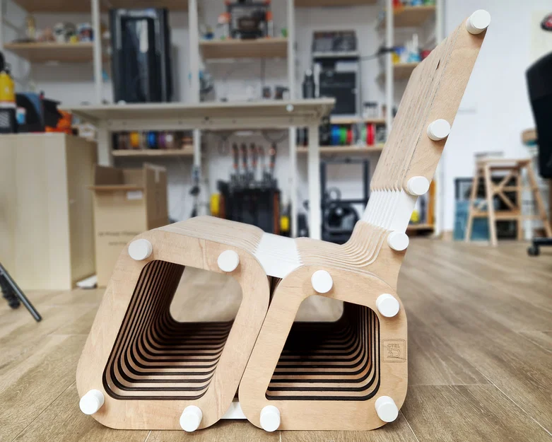 Sillón tham số cắt laser + in 3D - Image 2
