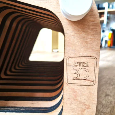 Sillón tham số cắt laser + in 3D