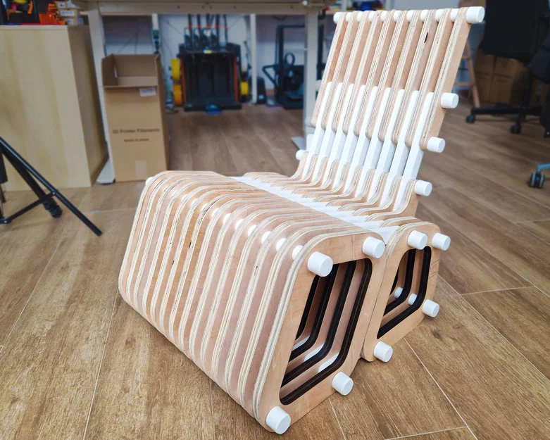 Sillón tham số cắt laser + in 3D - Image 6