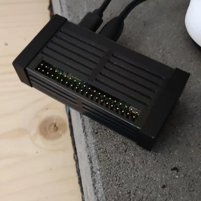 Case in phẳng rồi gấp cho Raspberry Pi Zero 2 W – hỗ trợ I/O pins