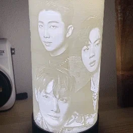 Đèn Lithophane 360° BTS