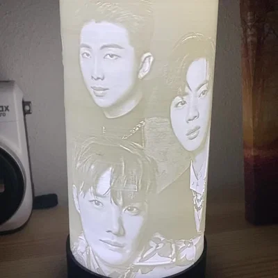 Đèn Lithophane 360° BTS