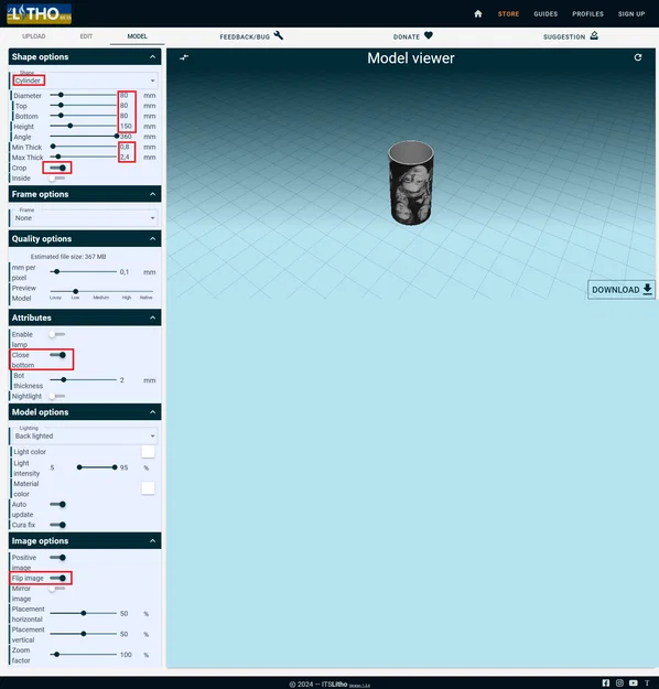 Đèn Lithophane 360° BTS - Image 5