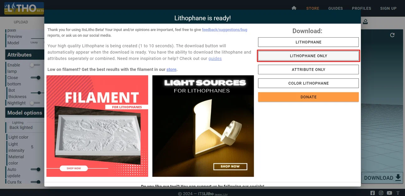 Đèn Lithophane 360° BTS - Image 6
