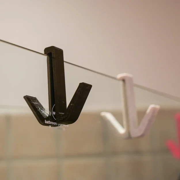 Móc treo kính phòng tắm (Bathroom glass hook) - Image 2