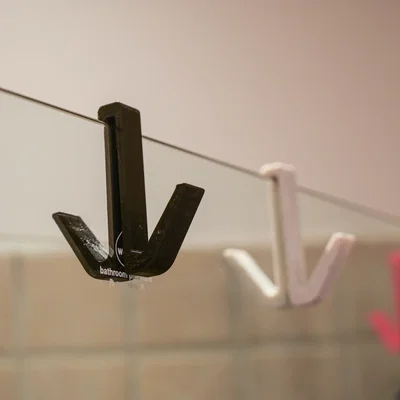 Móc treo kính phòng tắm (Bathroom glass hook)