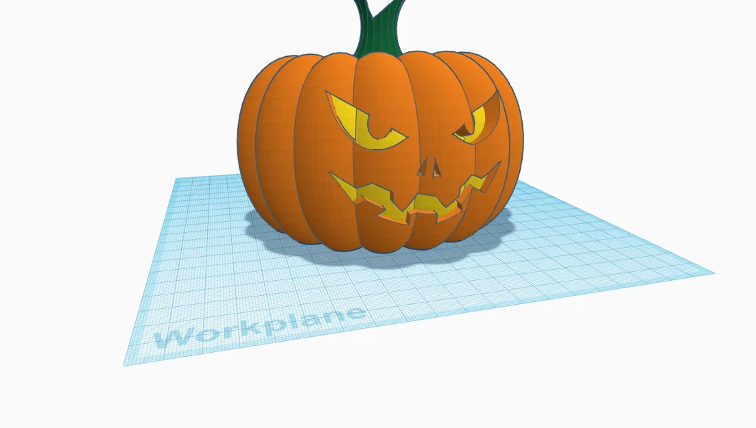 Mô hình bí ngô Halloween trang trí (Pumpkin) cho máy in 3D - Image 1