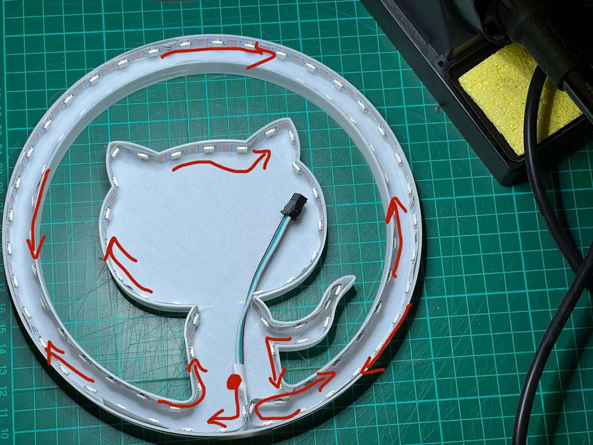 Octolamp - Đèn/bảng hiệu thông minh ESP8266 chạy wifi, phong cách GitHub - Image 3