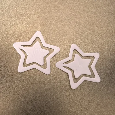Mẫu kẹp sách hình ngôi sao (Star Bookmark) in 3D dễ thương