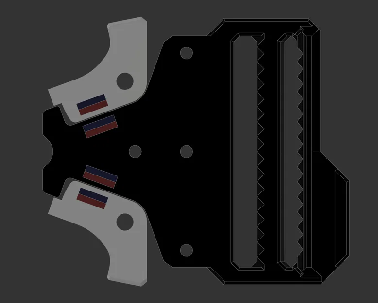 Khóa thắt lưng Vision 11 Mag-Lev (3D-printable) | Vision 11 Mag-Lev Belt buckle - Image 4