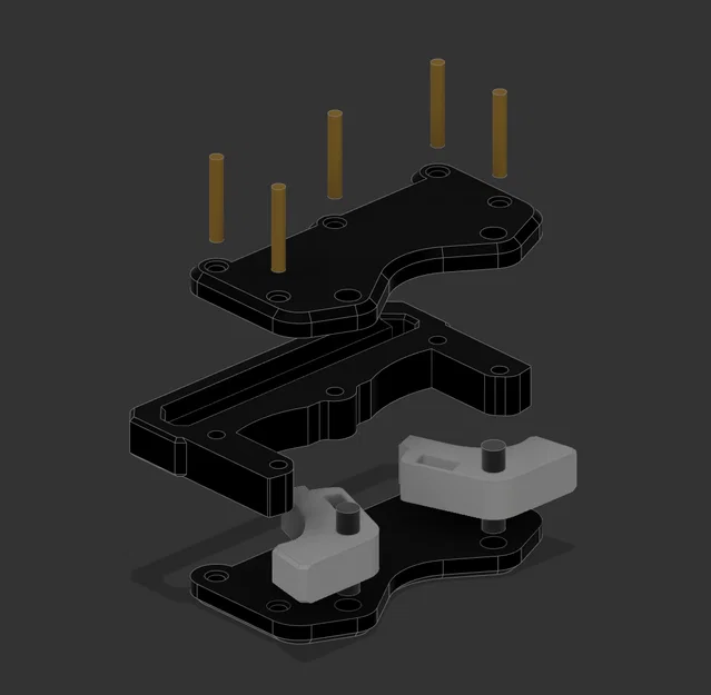 Khóa thắt lưng Vision 11 Mag-Lev (3D-printable) | Vision 11 Mag-Lev Belt buckle - Image 5