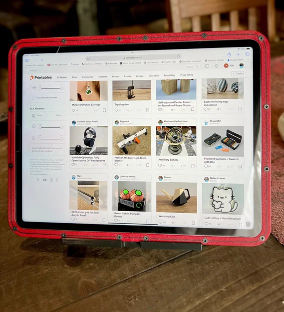Ốp iPad Pro 12.9 M2 phong cách Rugged (Industrial look) - Image 1