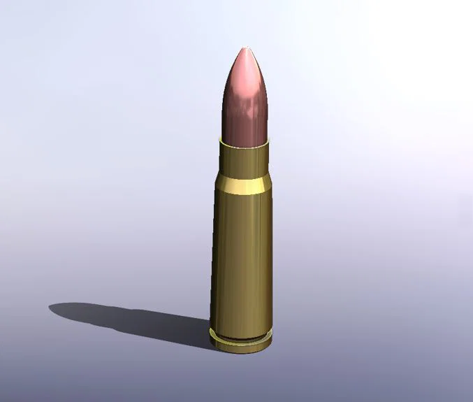Mô hình viên đạn AK-47 7.62x39mm - File in 3D đẹp mắt - Image 1