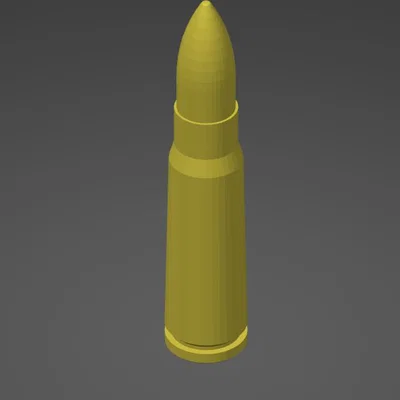 Mô hình viên đạn AK-47 7.62x39mm - File in 3D đẹp mắt