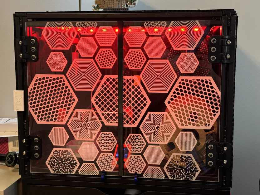 Bản lề Print-in-Place cho cửa acrylic 1/8" gắn enclosure nhôm 4040 - Image 6