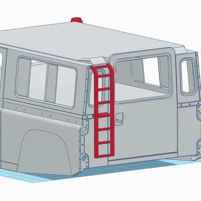 Thang leo mini cho xe mô hình Landy Mini - Phụ kiện trang trí độc đáo