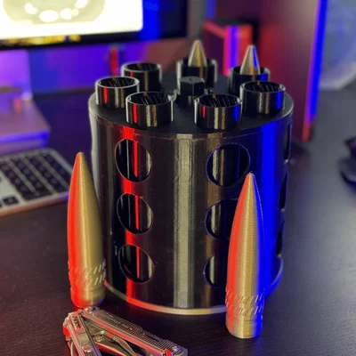 Mô hình bàn xoay GAU-8 30mm A-10 / Ống cắm bút