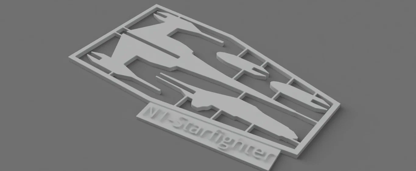 Mô hình N1-Starfighter Kit Card in 3D cực chất - Image 1