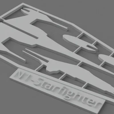 Mô hình N1-Starfighter Kit Card in 3D cực chất