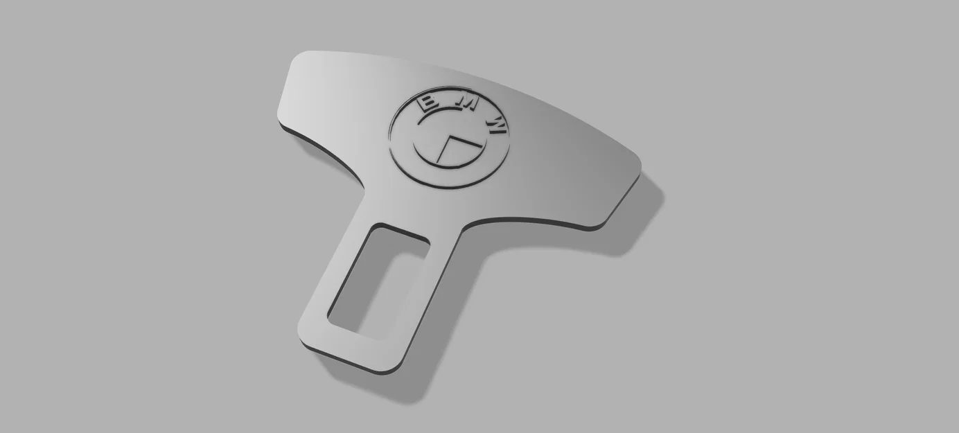 Mô hình 3D chốt chặn cảnh báo dây an toàn BMW (Seat Belt Diffuser) - Image 1
