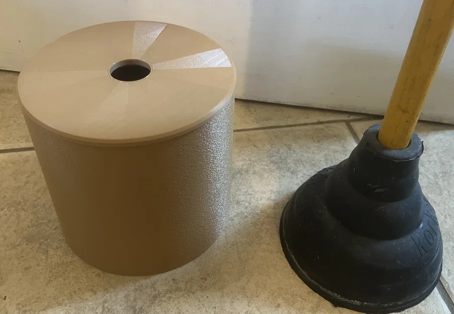 Đế & Nắp Hộp Đựng Cây Thụt Cầu (Toilet Plunger Holder Base and Lid) - Image 1