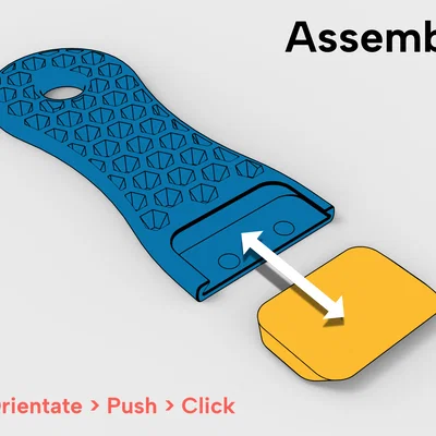 Bed Scraper – Dao cạo bàn in lưỡi bo góc, thay lưỡi dễ