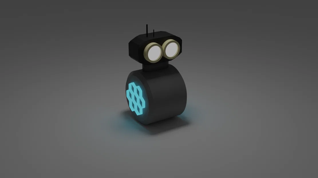 Mô hình chú Robot dễ thương để bàn (Cute Robot) - Tải file STL - Image 1