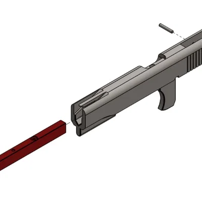 Mô hình súng bắn dây thun M1911 in 3D độc đáo