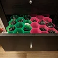 IKEA Kallax Drawer Cable Organizer Honeycomb – Khay tổ ong sắp xếp dây cáp - Thumbnail 1