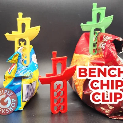Kẹp miệng túi hình tàu Benchy (Benchy Chip Clip) - In 3D cực dễ