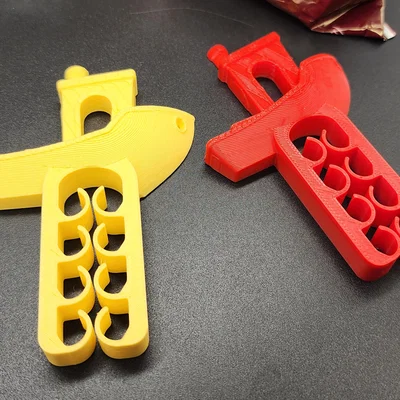 Kẹp miệng túi hình tàu Benchy (Benchy Chip Clip) - In 3D cực dễ