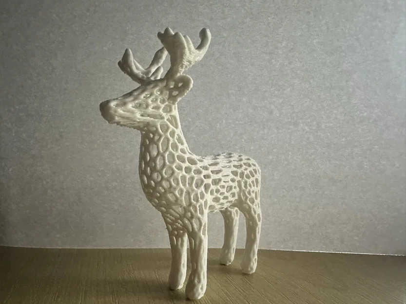 Voronoi Deer – Hươu Voronoi nghệ thuật để in 3D - Image 1