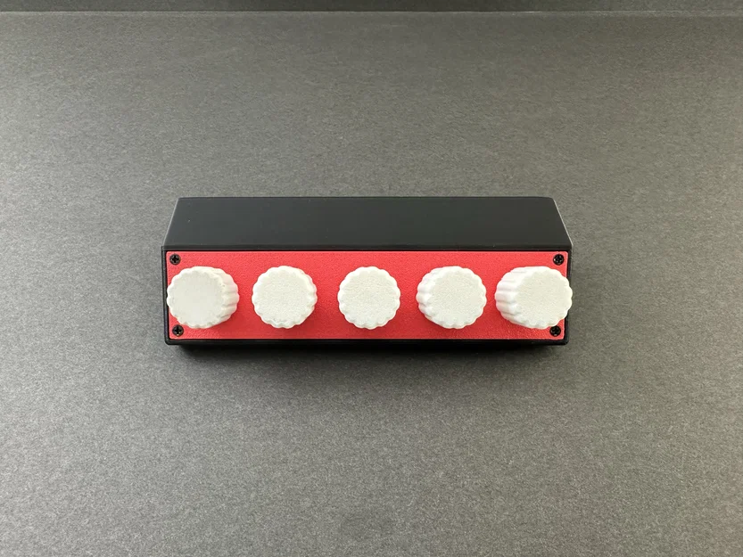 Case in 3D cho DeeJ Volume Mixer (5 núm EC11 + Arduino Pro Micro) - Image 2